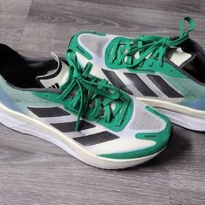 Adidas Men's Green and Black Athletic Shoes